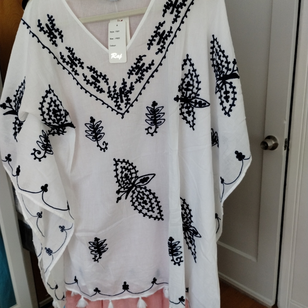 New cover up in cotton100%